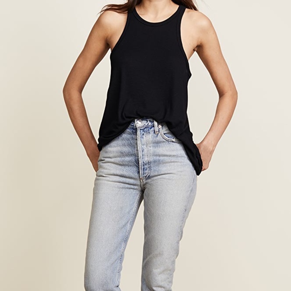 Free People Ribbed Racer Tank!